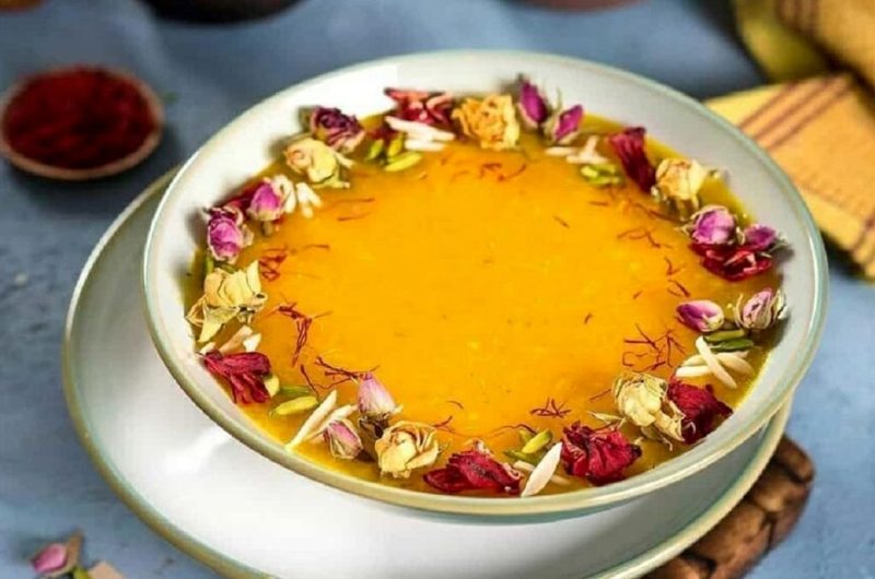 Sholeh Zard Recipe (Saffron Rice Pudding)