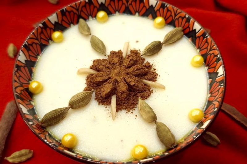 Persian Rice Flour Pudding|Easy & Creamy Dessert