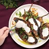 Persian food with eggplant