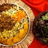 Adas Polo – Persian lentil rice with golden tahdig and raisins