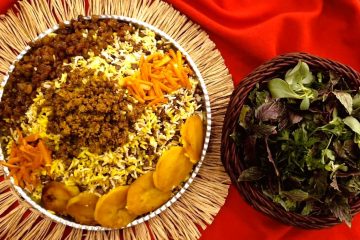 Adas Polo – Persian lentil rice with golden tahdig and raisins