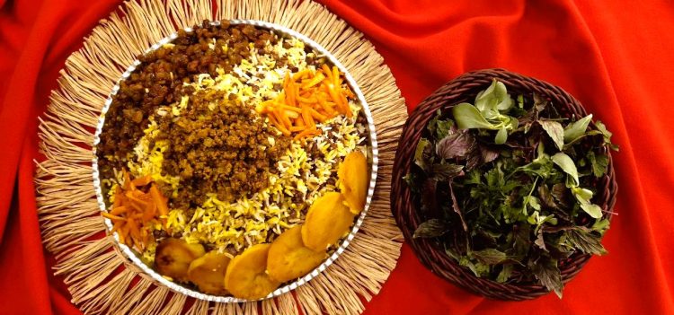 Adas Polo – Persian lentil rice with golden tahdig and raisins